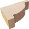 Ekena Millwork 2"W x 6"D x 4"H Classic Alpine Rough Cedar Woodgrain TimberThane Corbel, Primed Tan CORUR02X06X04ALPRCPR - alternate 5